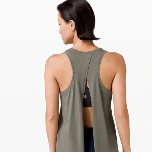 Lululemon Athletica Olive Green Tank Top - Picture 6 of 8